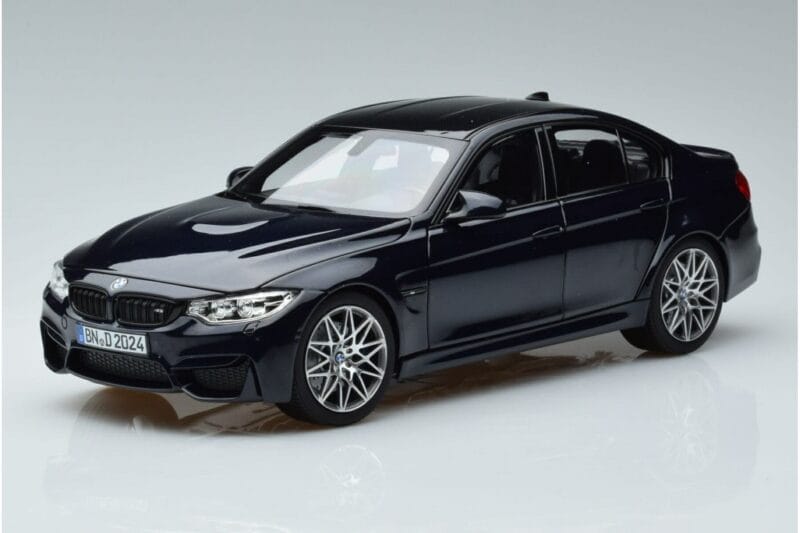 BMW M3 F80 Competition Blue Norev 1:18