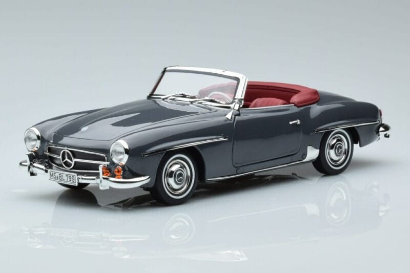 Mercedes 190 SL W121 Roadster Gray Norev 1:18