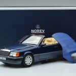 Mercedes 300 CE-24 A124 Cabriolet Nautical Blue Limited Edition Norev 1:18