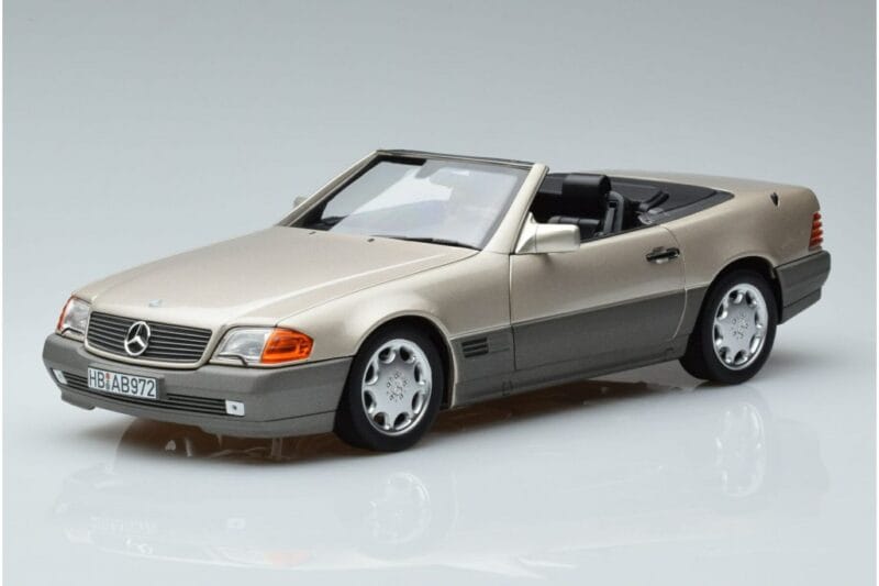 Mercedes 500 SL R129 Smoke Silver Norev 1:18