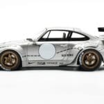 Porsche 911 993 RWB Silver Phantom Asia Edition GT Spirit 1:18