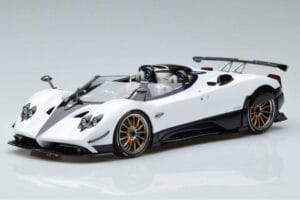Pagani Zonda HP Barchetta Carbon Fiber White LCD 1:18